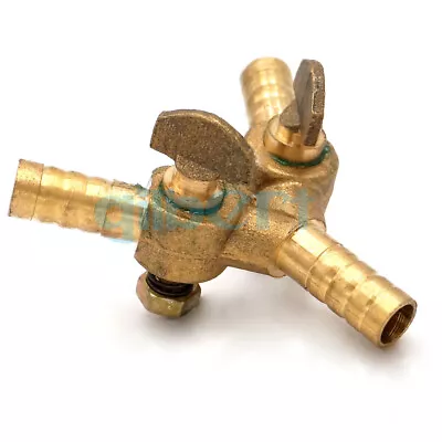 Fit For Hose I/D 8mm 10mm Barb Y 3 Way Brass Shut Off Ball Valve For Fuel Gas • $3.45