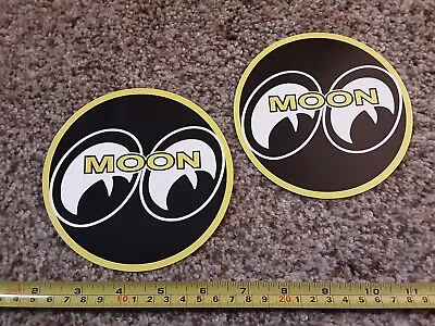 Lot Of 2 Classic Moon Eyes Midnight Racing Decals Stickers NHRA Hot Rod Rat Rod  • $8.95