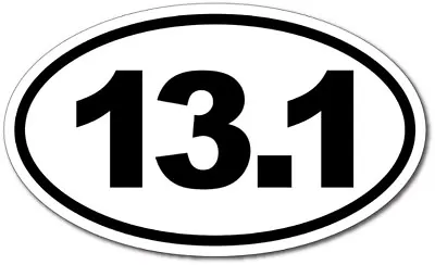 13.1 Half Marathon Logo Decal Car Window Sticker Vinyl Pick Size Color Running • $3