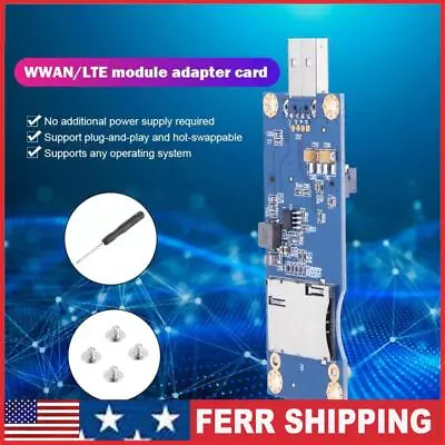 Mini PCI-E To USB Adapters+SIM Slot 6/8pin For WWAN LTE Computer Module Cards • $9.79