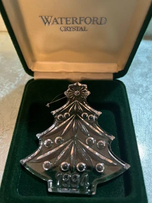 $20 • Buy 1994 Waterford Crystal Christmas Memories Tree Ornament ~ In Original Box
