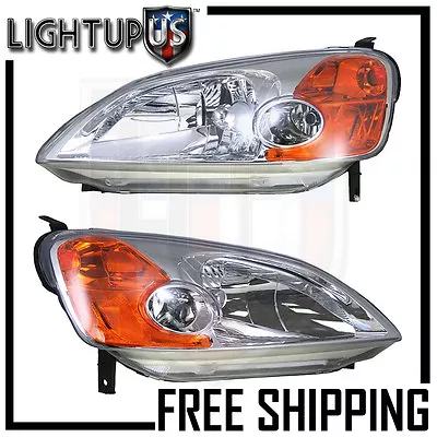 Headlight Headlamp Pair Left Right Set For 01-03 Honda Civic 2 Door Coupe • $89.74