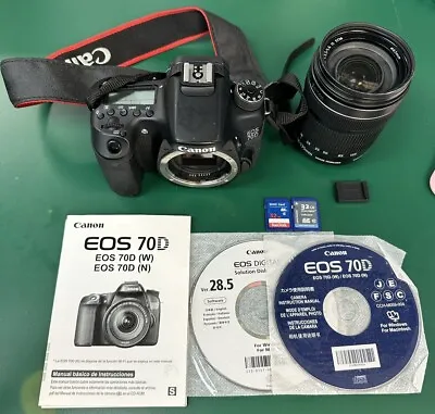 Canon Eos 70d Digital Slr Camera (e16001809) • $284.99