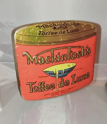 £35 • Buy Mackintosh Toffee De Luxe Pocket Toffee Advertising Sample Tin C1920s