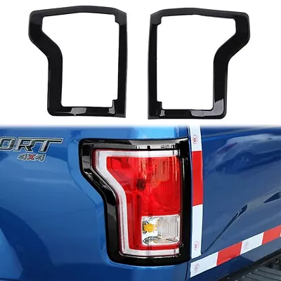 Rear Tail Light Lamp Frame Cover Trim For Ford F150 2015-2020 Accessories Black • $39.99