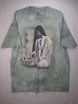 The Mountain Native American Woman Shirt Mens 2XL Tie Dyed  • $16.99