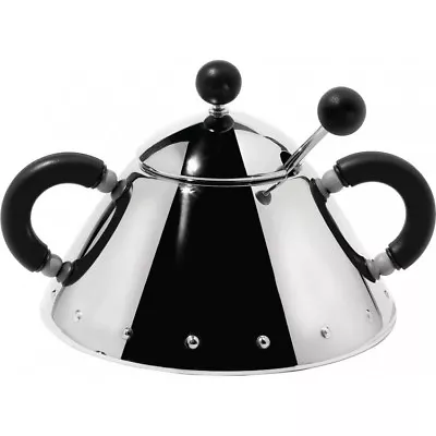 Alessi Sugar Bowl Black 9097 B By Michael Graves • $93.44