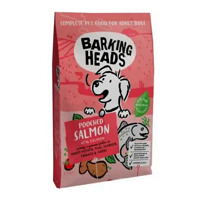 £74.99 • Buy Barking Heads Pooched Salmon Grain Free Dry Dog Food 12kg *NEXT DAY DELIVERY*
