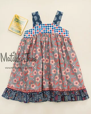 Girls Matilda Jane Platinum Floral Washington Lulu Dress Size 8 NWOT (3/6) • $50.95