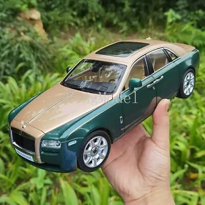 1:18 Scale KYOSHO Rolls-Royce GHOST Metal Diecast Model Car Green&Gold • $245.95