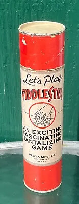 Vintage 40s Plaza Mfg. Co. Fiddlestix Fiddle Stix Wooden Pick Up Sticks Game • $10