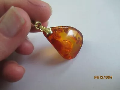 Vintage Genuine Amber Pendant • $22