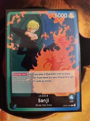 Sanji - OP02-026 - Leader - Near Mint - English - One Piece Card Game • $1.25