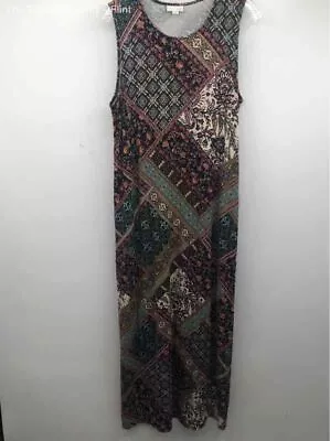 J. Jill Womens Multicolor Floral Round Neck Sleeveless Maxi Dress Size Medium • $9.99
