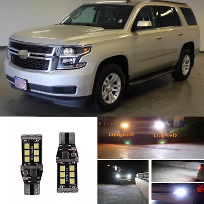 LED White W16W 921 Backup Reverse Light Bulbs For Chevy Tahoe Suburban 2015-2018 • $10.95