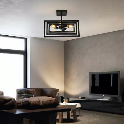 Modern Farmhouse Chandelier Light Fixture Flush Pendant Lamp Ceiling Lighting • $23.75