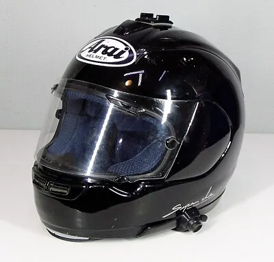 ARAI RX-7RR3 Black Full Face MOTORCYCLE HELMET RX-7-III Snell Dot J&M Headset XL • $58.88