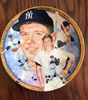 The Legendary MICKEY MANTLE No. 7 New York Yankees Sports Impressions 7  Plate • $24