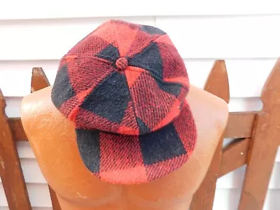 Vintage Wool MACKINAW PLAID Hat Hunting Winter Outdoors FREE SHIPPING • $9.99