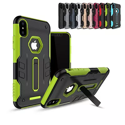 IPhone XS Case Heavy Duty Shock Proof With Kick Stand Case Cover For Apple • $11.99