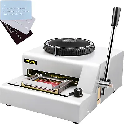 £175.20 • Buy Manual PVC Card Embossing Machine Embosser 72 Characters ID Card Code Printer