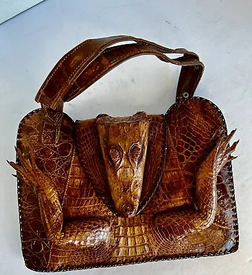 Vintage Alligator Purse 50’s-60’s Era. • $38