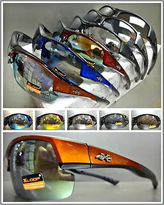 WHOLESALE LOT Mens SPORTY WRAP CYCLING FISHING HUNTING SUN GLASSES 6 Or 12 Pairs • $38.95