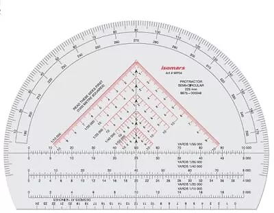 Isomars Military/Mils Protractor 9  • $15.84