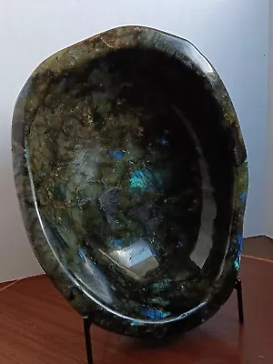 Labradorite Large Crystal Bowl~ Madagascar • $250