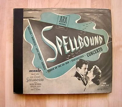 SPELLBOUND Soundtrack Miklos Rozsa  ARA  Orig 1946  10  78rpm X 4 Hitchcock EX • $20