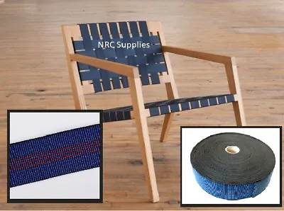 Elasticated Seat Webbing Strap Braces Belt Elastic For Sofa Chairs Upholstery • £2.55