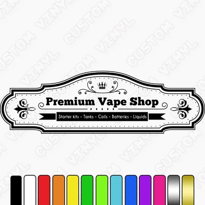 $38.60 • Buy Vape Shop Window Sign, High Quality Adhesive Vinyl Wall/window Vape Shop Decal