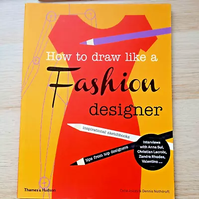 Learn How To Draw Like A Fashion Designer Drawing Work Course Large 96 Page Book • £10