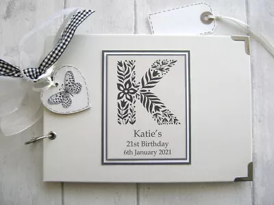 PERSONALISED  PHOTO ALBUM/SCRAPBOOK.MEMORY/GUEST  BOOK. 21st Birthday (or Any) • £12.90