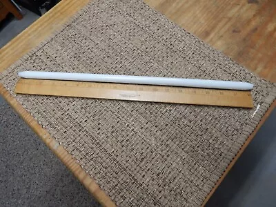 Vintage Milk Glass Towel Bar Rod 18  Tapered Ends 3/8  Dia. Rod 5/8  No Issues • $34.99