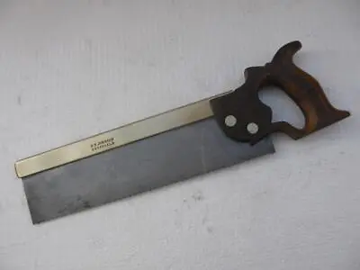 $55.61 • Buy Antique English Brass Backed Dovetail Tenon Saw By C.f. Johnson Sheffield.