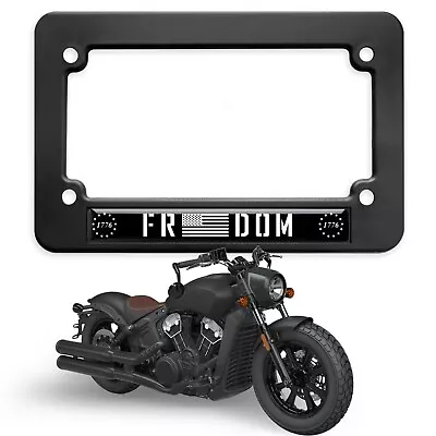 Freedom 1776 Motorcycle License Plate Frame Tag Bracket  • $13.95