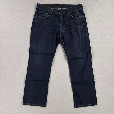 J BRAND Walker Jeans 34x29 Relaxed Straight Super Soft Dark Wash Denim Current • $29.09