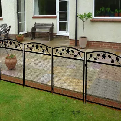 5pcs XXL-Large Garden Fence Anti-jumping Animal Barrier Steel Wire Border Edging • £109.95