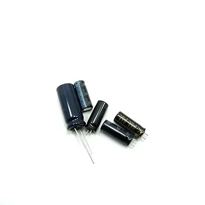 LOW ESR Genuine Panasonic Radial Electrolytic Capacitors 6.3V 10V • £2.29