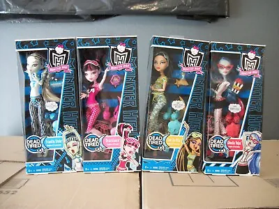 Mattel 2011 Monster High Dead Tired 1st Release Cleo Draculaura Frankie Ghoulia • $400