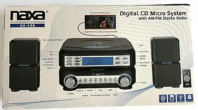 Naxa Digital CD Micro System With AM/FM Stereo Radio NS-438 New In Box • $39.95