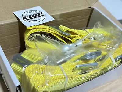 Car Van Sports Seat Harness Belt 4-point Belt Racing Belt Universal Yellow • £61.92