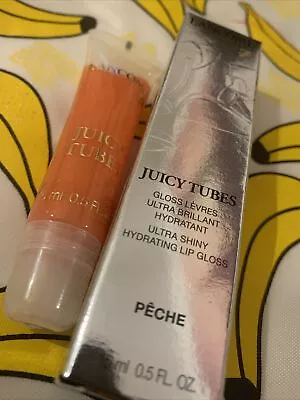 Lancome Juicy Tubes Lip Gloss No.31 Peche Orange Pink Sheer Discontinued 🎁 🇬🇧 • £33.99