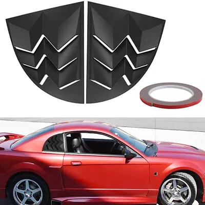 Side Window Louvers GT Lambo Sun Shade Quarter Panels For 1999-2004 Ford Mustang • $40.80