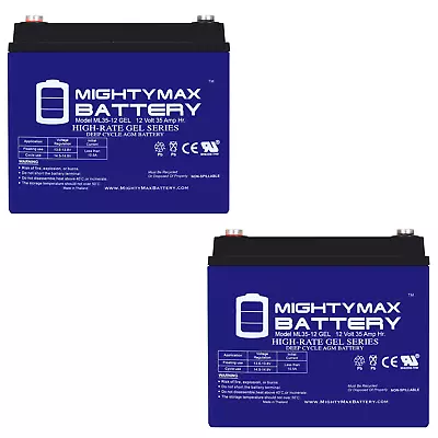 12V 35AH Gel Battery For U1 One New Wheelchair Deep Cycle - 2 Pack • $234.99