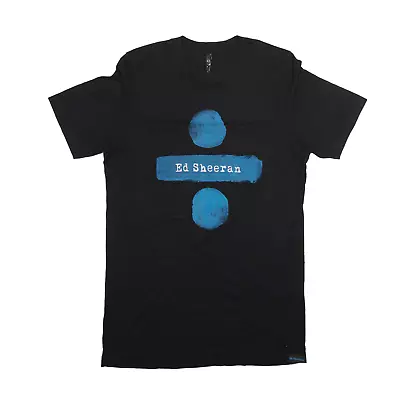 EI LO Ed Sheeran Divided Tour T-Shirt Black Short Sleeve Mens M • £13.99