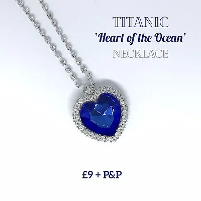 £9 • Buy Titanic Heart Of The Ocean Necklace VALENTINE’S DAY Valentine WIFE Girlfriend