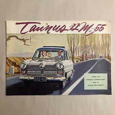 1954 Ford Taunus 12m-55 Color Catalog Brochure In Dutch • $17.49
