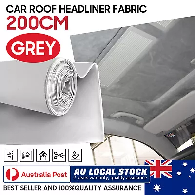 2Mx1.5M Headliner Fabric Upholstery  Foam Backed Roof Lining Replace NEW • $46.46